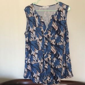 Pretty sleeveless top. By JCZHWQU.  Size XL NWOT